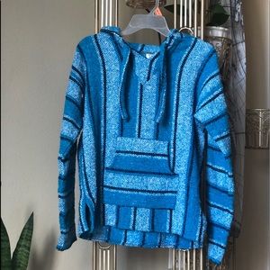 Super comfy drug rug baja hoodie